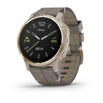 fenix 6X - Pro and Sapphire Editions - Black DLC and brown leather Garmin 010-02157-14
