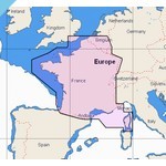 ОБНАРУЖЕНИЕ С-КАРТЫ Прибрежные и внутренние районы Франции (M-EW-Y065-MS)