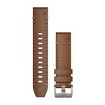 QuickFit 22 Watch Straps (MARQ) - Leather/FKM hybrid strap, black/green Garmin 010-13225-09