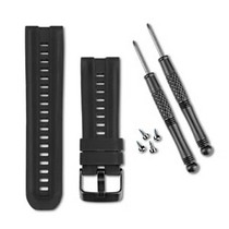 Silicone Watch Band (D2/fenix/quatix/tactix) - Black Band Garmin 010-11814-07