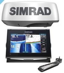 Эхолот Simrad GO9 XSE Active Imaging 3-в-1 транцевой датчик + радар Halo20 +