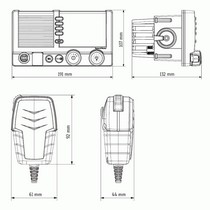 Морская бортовая УКВ-радиостанция SAILOR 6215