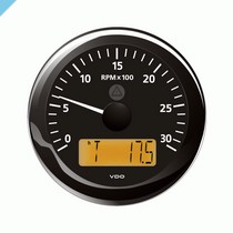 Тахометр VDO 0-3000 об / мин с ЖК-дисплеем 85 мм, черный