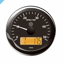 Тахометр VDO 0-5000 об / мин с ЖК-дисплеем 85 мм, черный